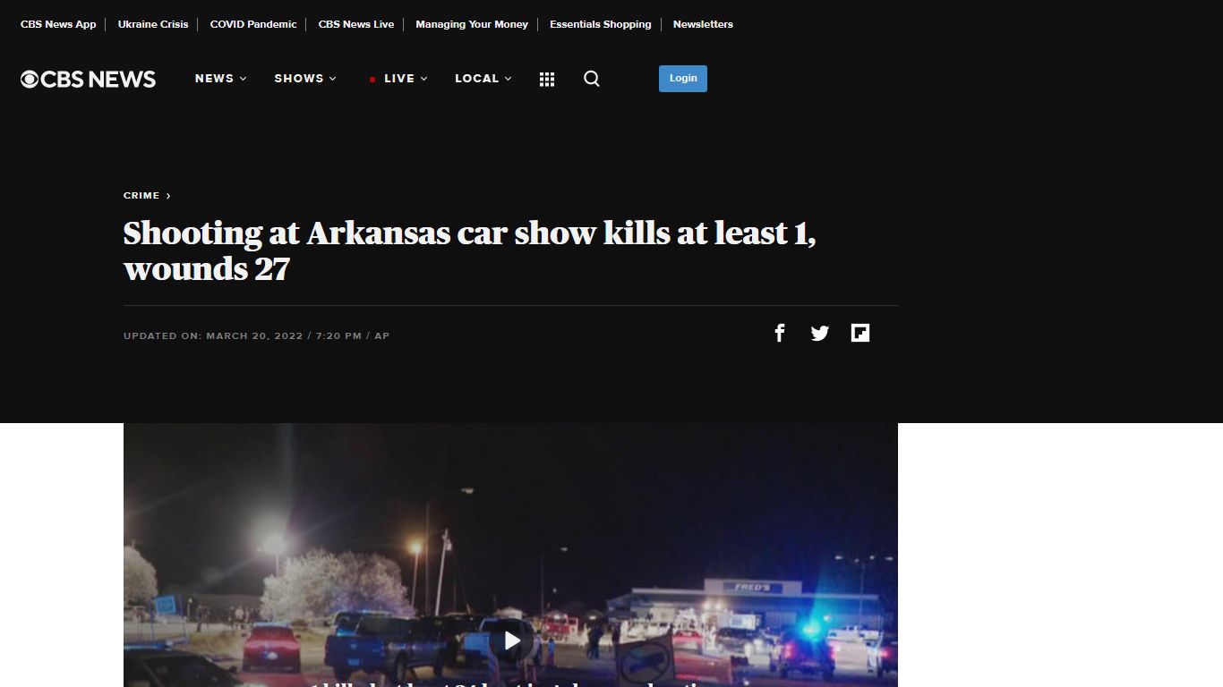 Shooting at Arkansas car show kills at least 1, wounds 27